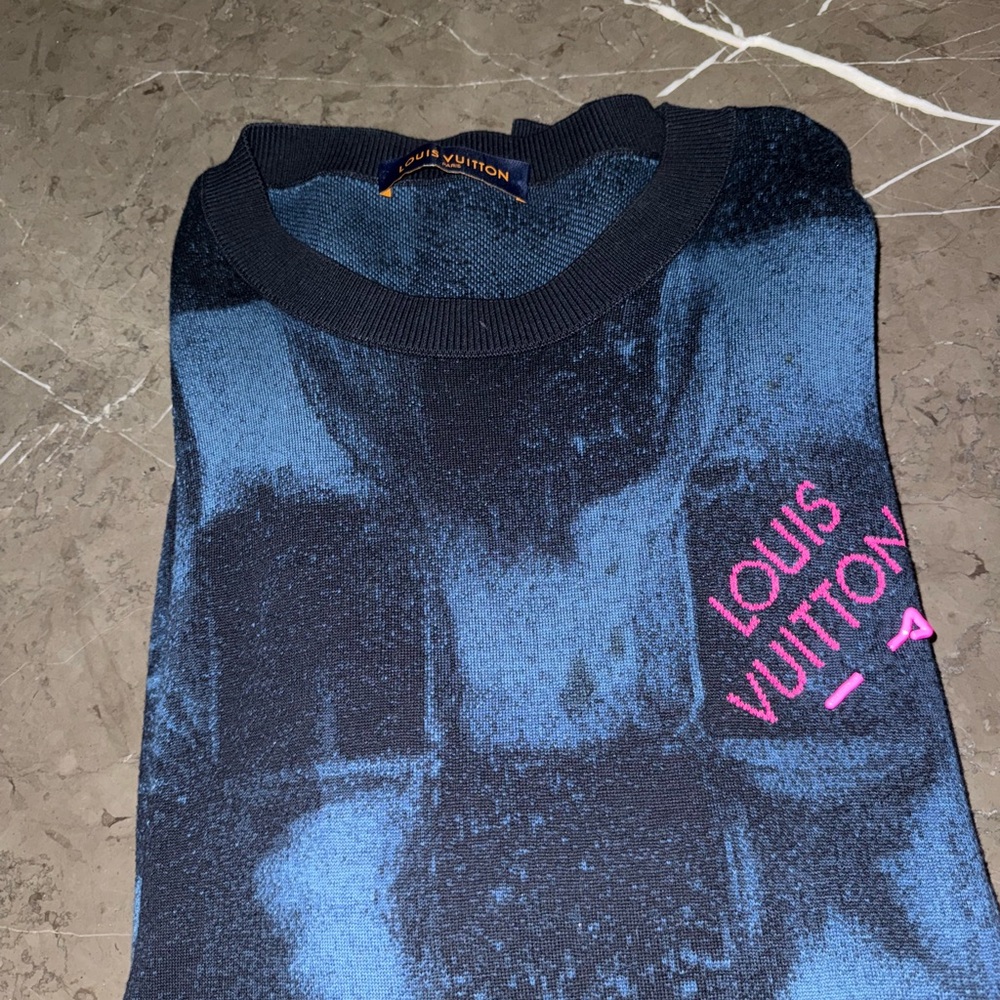 Louis Vuitton Blue Skirt